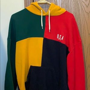 Urban Outfitters color block hoodie